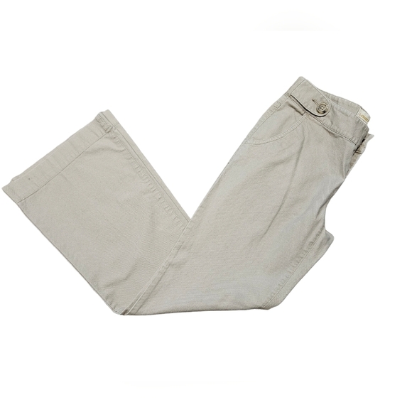 London Jean‎ Khaki Christie Fit Sailor Flare Chino Pants Size 2 Short Women's - Picture 9 of 9